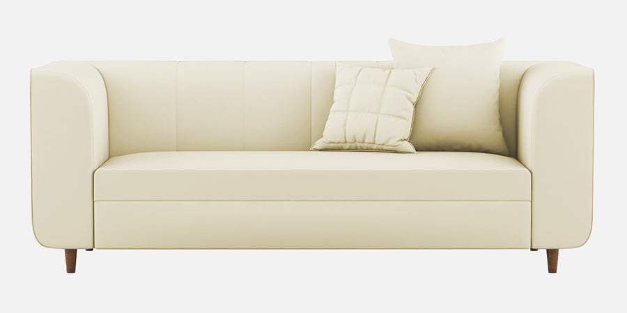 Sumo Velvet 3 Seater Sofa In Warm White Colour - Febonic Living