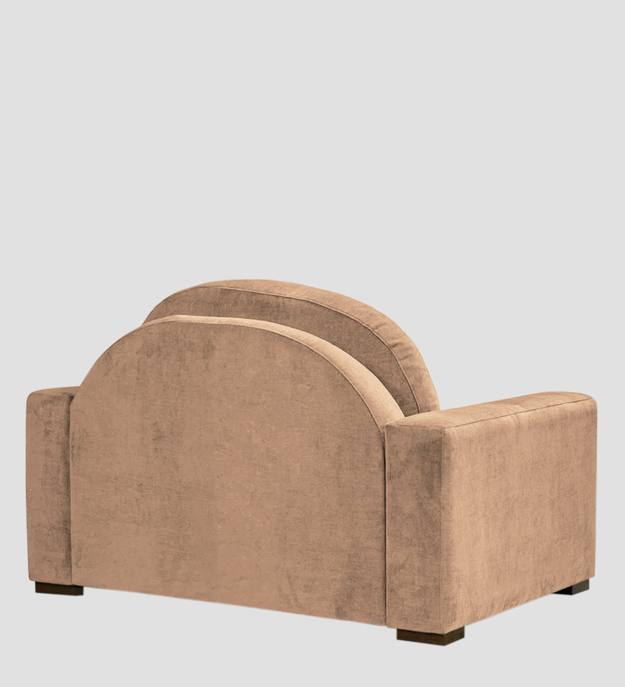 Dara Fabric 1 Seater Sofa In Cosmic Beige Colour - Febonic Living