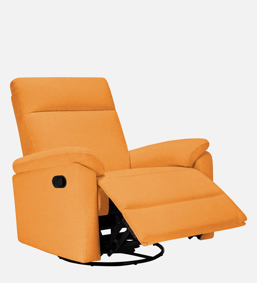 Mandy Fabric 1 Seater Motorized Recliner In Tangerine Orange Colour - Febonic Living