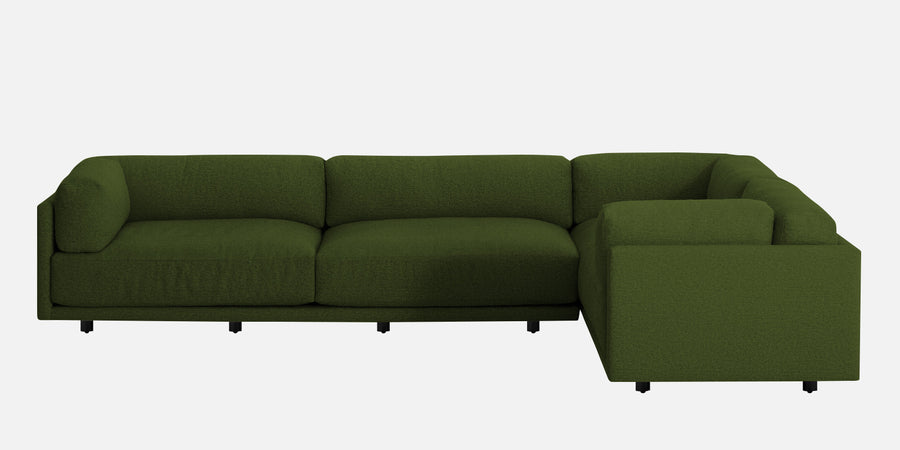 Nixon Fabric 6 Seater Rhs Corner Sofa In Olive Green Colour - Febonic Living
