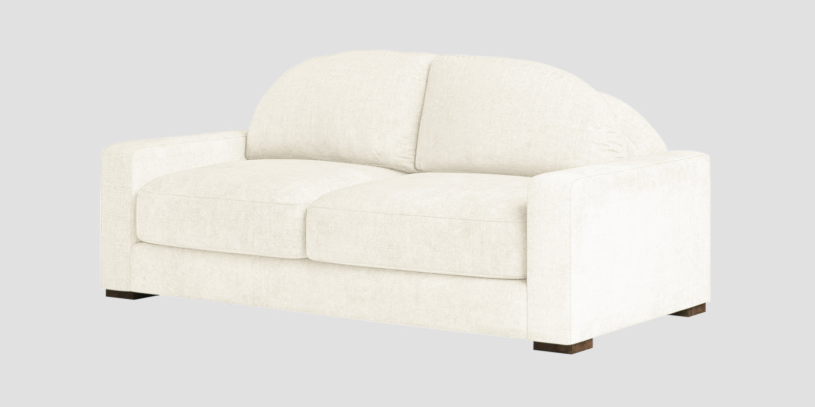 Dara Fabric 2 Seater Sofa In Ivory Cream Colour