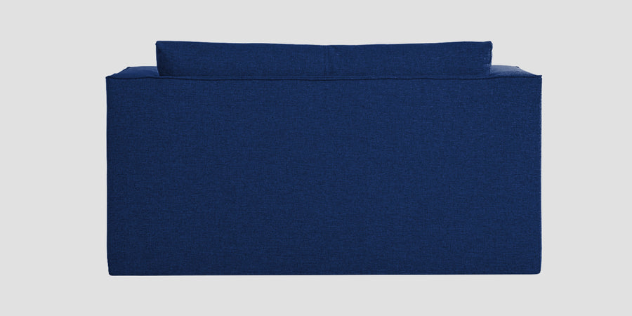 Kenia Fabric 2 Seater Foldable Sofa Cum Bed In Royal Blue Colour - Febonic Living