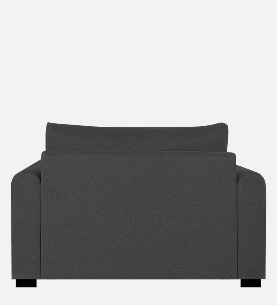 Sigma Fabric 1 Seater Sofa In Charcoal Grey Colour - Febonic Living