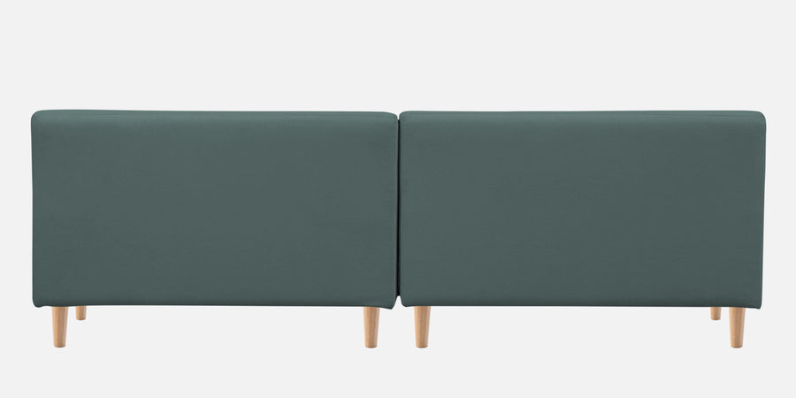 Woody Fabric Lhs Sectional Sofa 3 Lounger In Pista Green Colour - Febonic Living