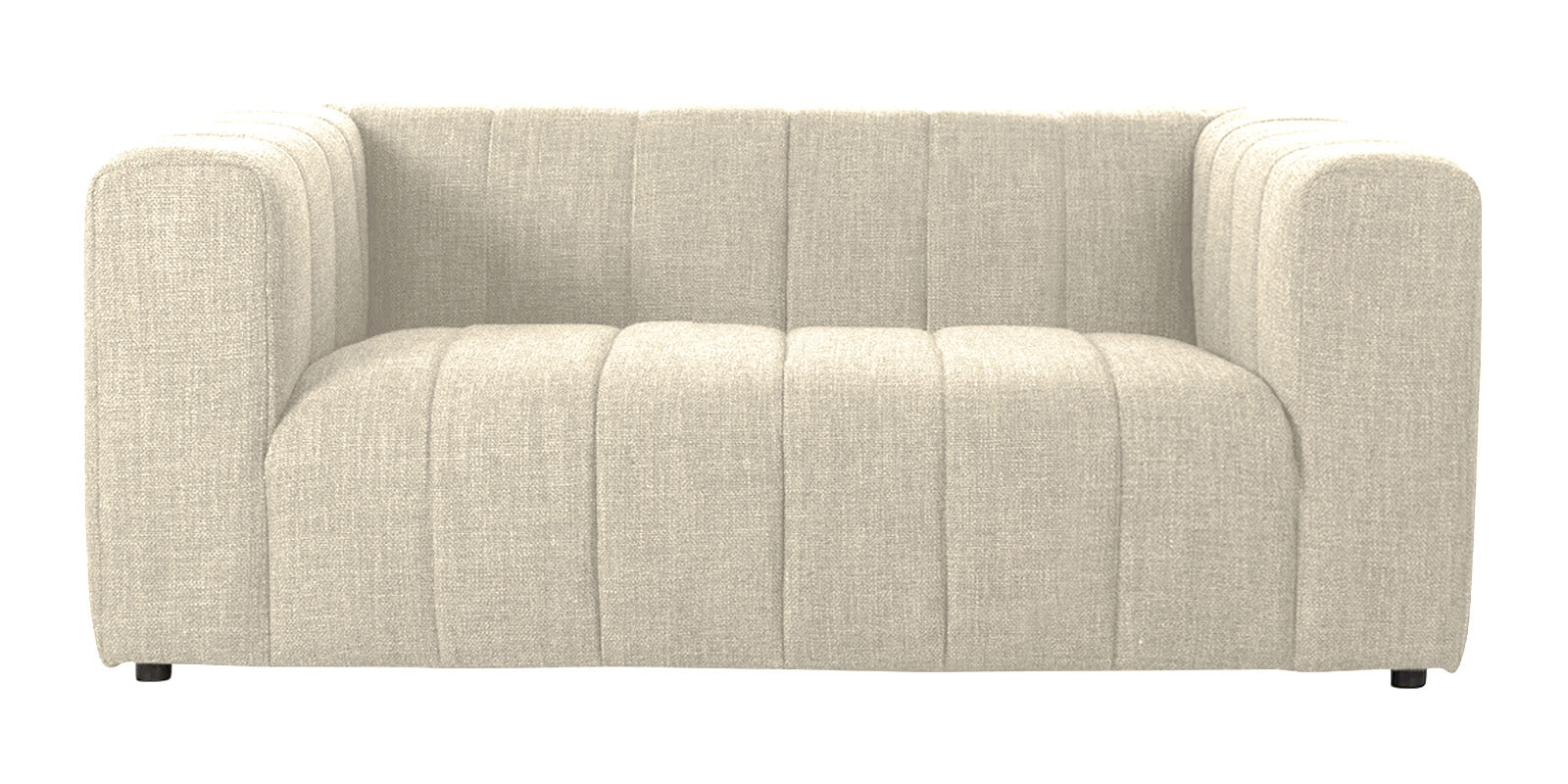 Lara Fabric 2 Seater Sofa in Ivory Cream Colour