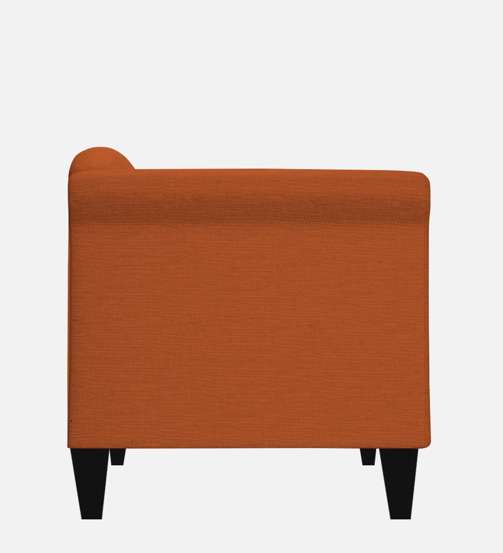 Kimber Fabric 1 Seater Sofa in Vivid Orange Colour