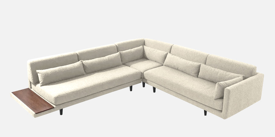 Malta Fabric 6 Seater Rhs Corner Sofa In Ivory Cream Colour - Febonic Living