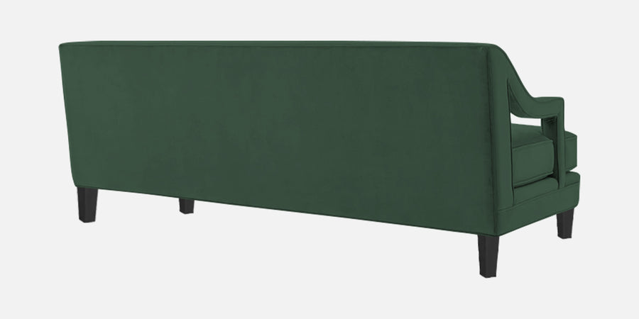 Daffy Velvet 3 Seater Sofa In Amazon Green Colour - Febonic Living
