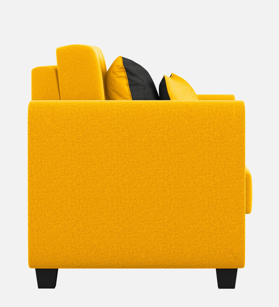 Cosmic Fabric 1 Seater Sofa In Bold Yellow Colour - Febonic Living