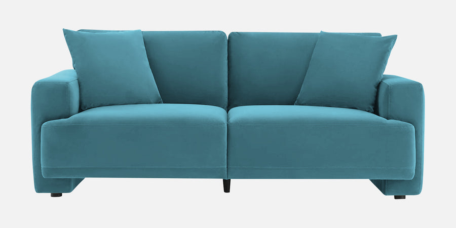 Kosta Velvet 2 Seater Sofa In Aqua Blue Colour - Febonic Living