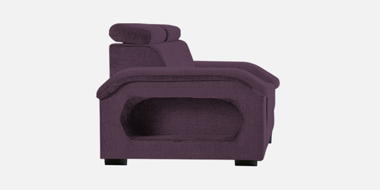 Draco Fabric 2 Seater Sofa In Greek Purple Colour