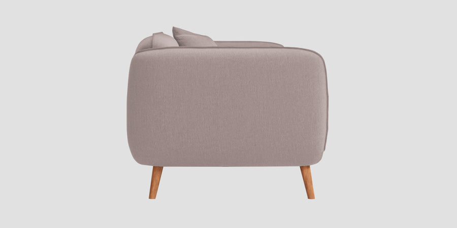 Zia Fabric 2 Seater Sofa In Almond Beige Colour - Febonic Living