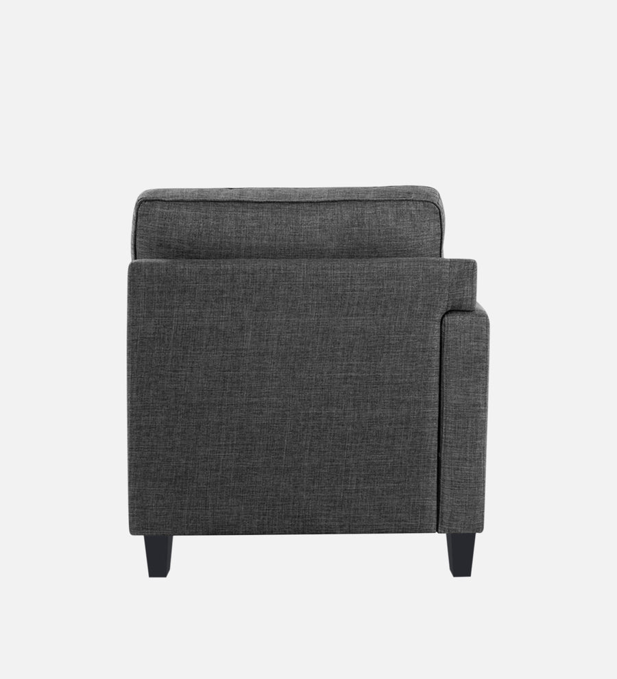 Harry Fabric Lhs Chaise Lounger In Charcoal Grey Colour - Febonic Living