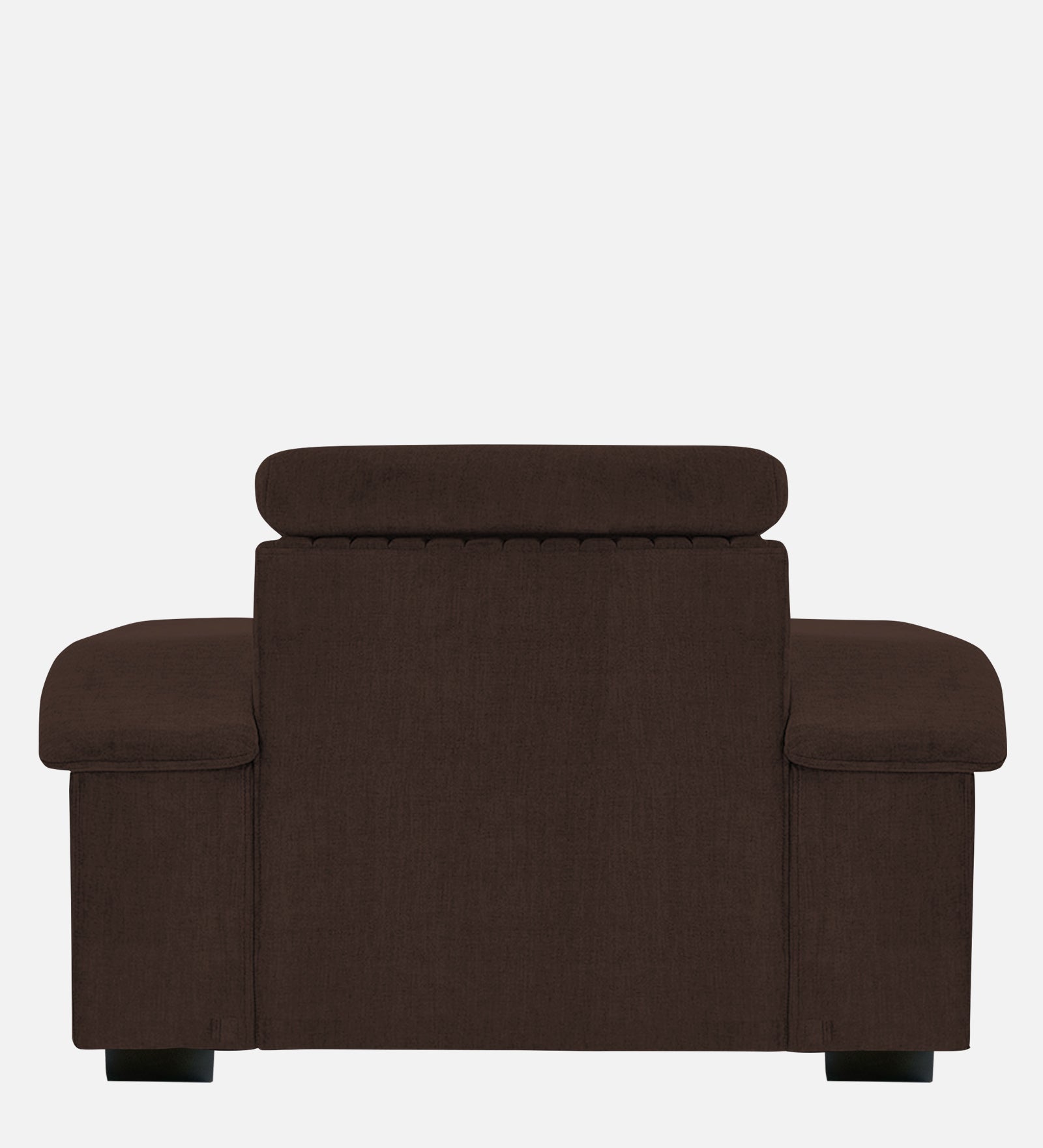 Draco Fabric 1 Seater Sofa In  Coffee Brown Colour - Febonic Living