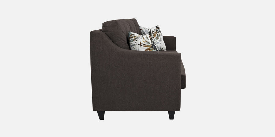 Welly Fabric 3 Seater Sofa In Caspa Brown Colour - Febonic Living