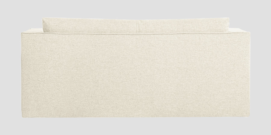 Kenia Fabric 3 Seater Foldable Sofa Cum Bed In Ivory Cream Colour - Febonic Living