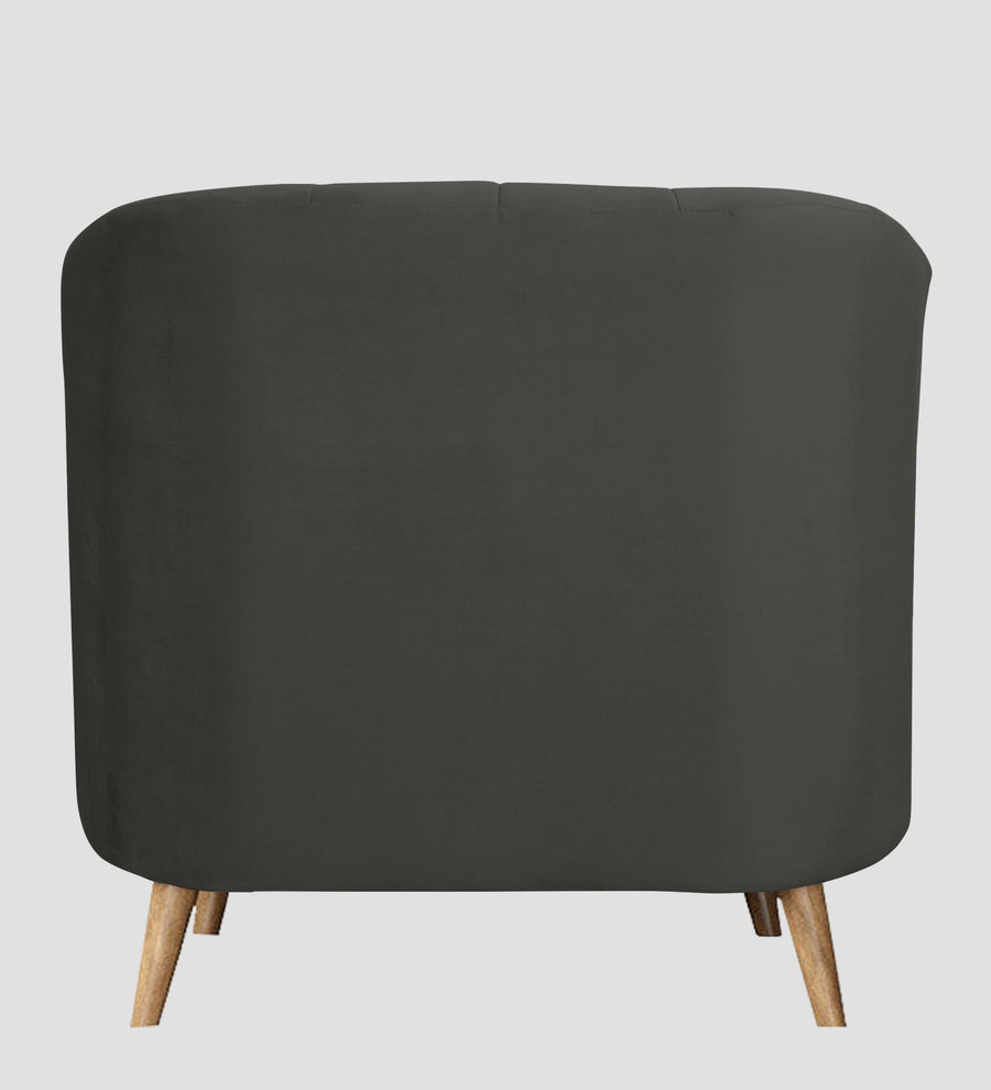 Kaylee Velvet 1 Seater Sofa In Hory Grey Colour - Febonic Living