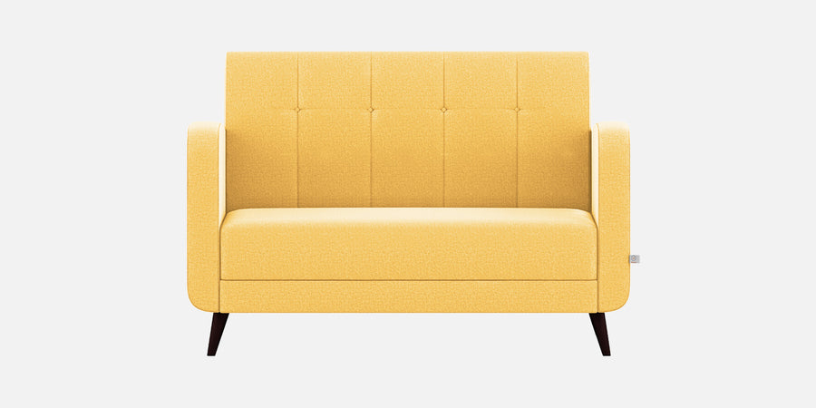 Wiki Velvet 2 Seater Sofa In Turmeric Yellow Colour - Febonic Living