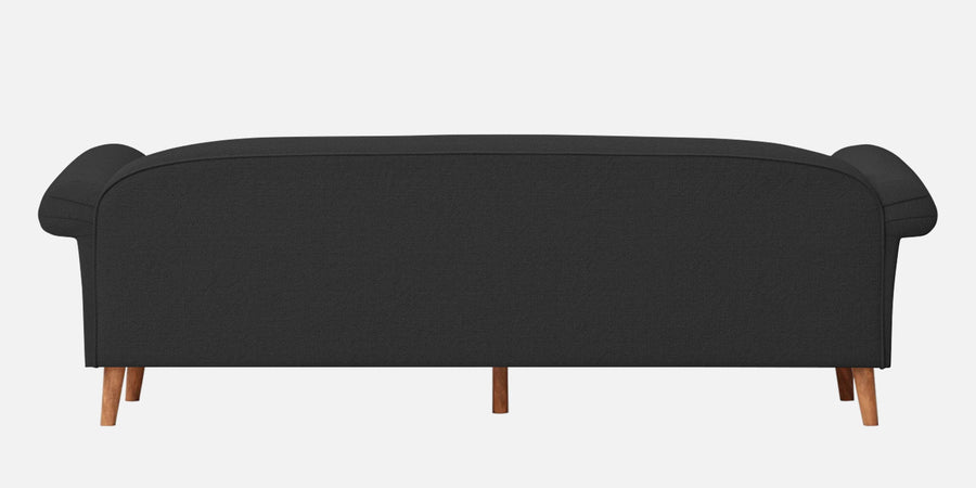Barber Fabric 3 Seater Sofa In Bitter Black Colour - Febonic Living
