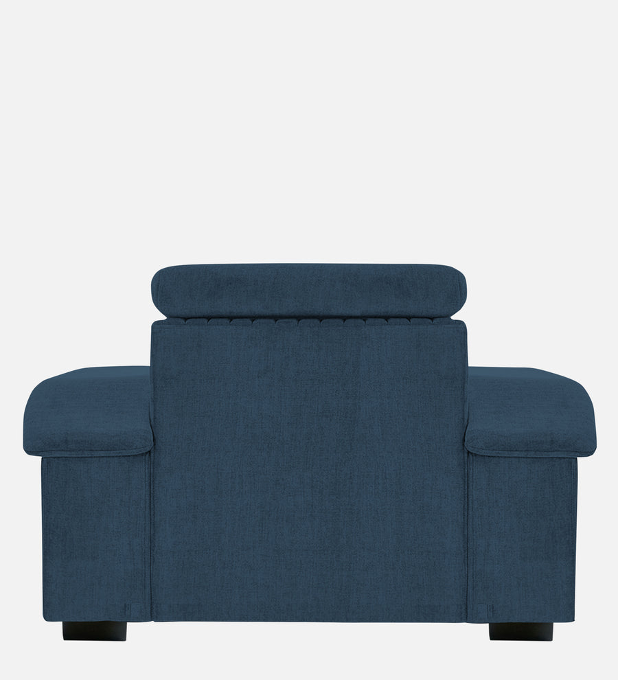 Draco Fabric 1 Seater Sofa In Light Blue Colour - Febonic Living