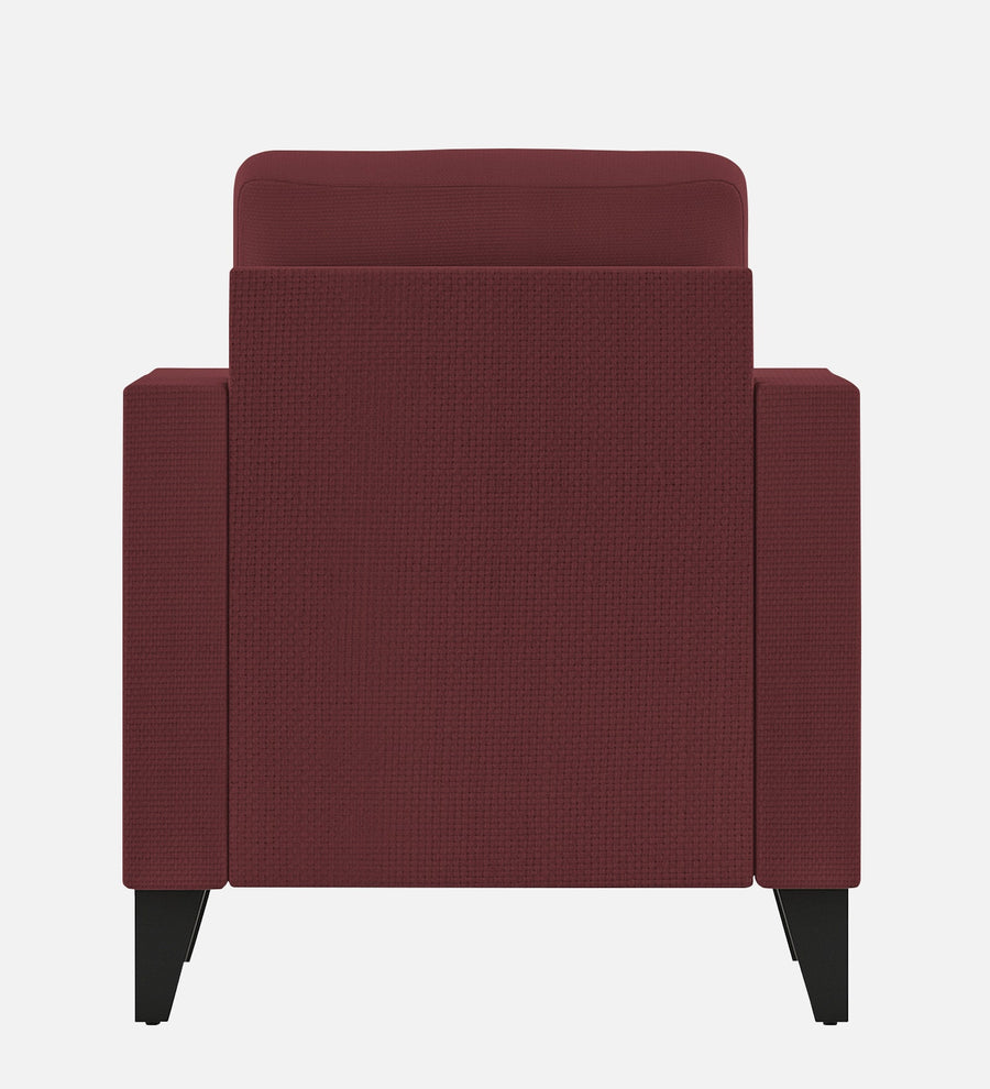 Nori Fabric 1 Seater Sofa In Blaze Red Colour - Febonic Living