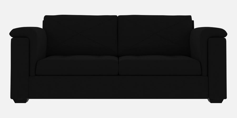 Andres Fabric 3 Seater Sofa In Heather Black Colour - Febonic Living