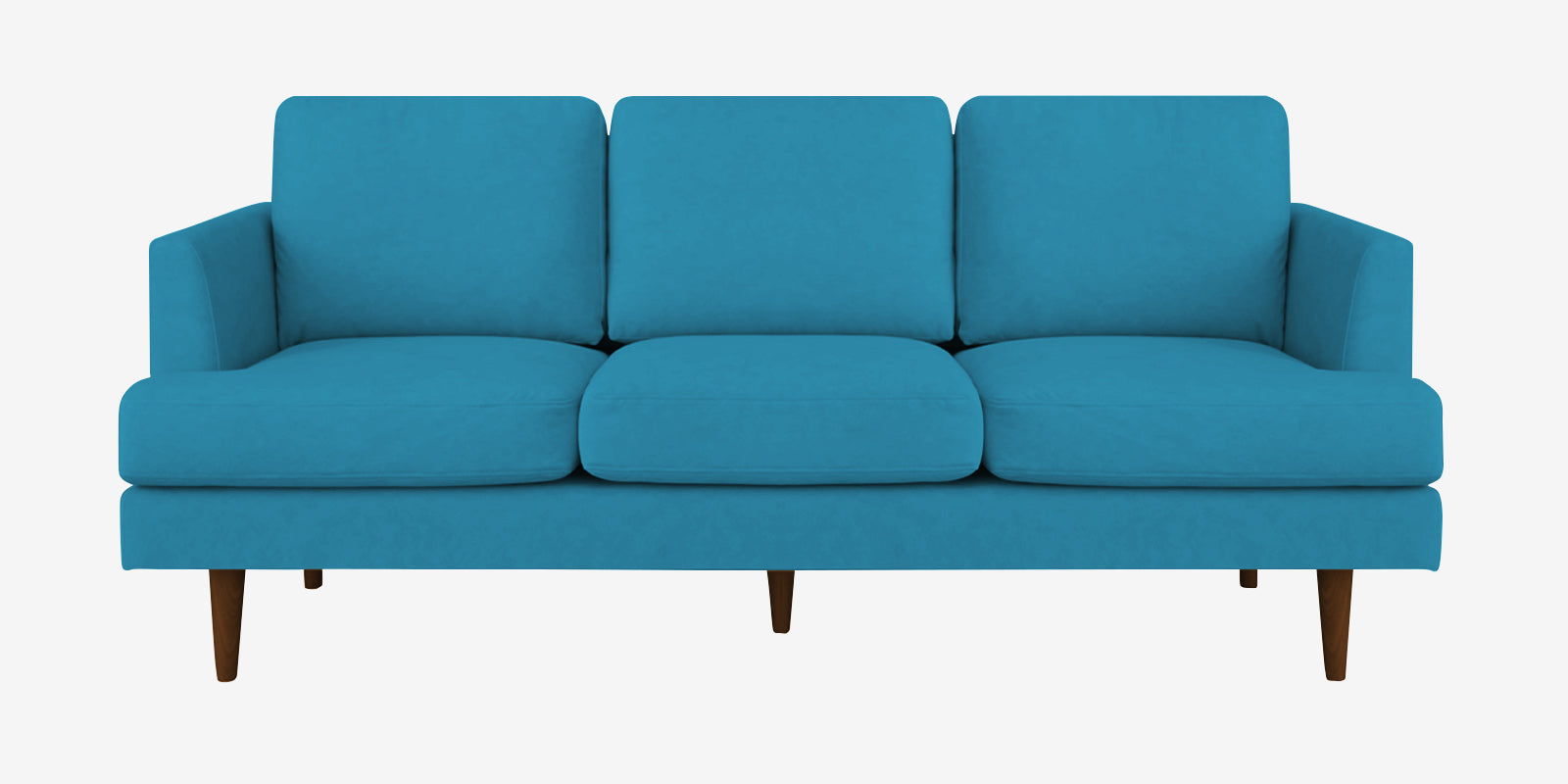 Motra Velvet 3 Seater Sofa in Aqua blue Colour