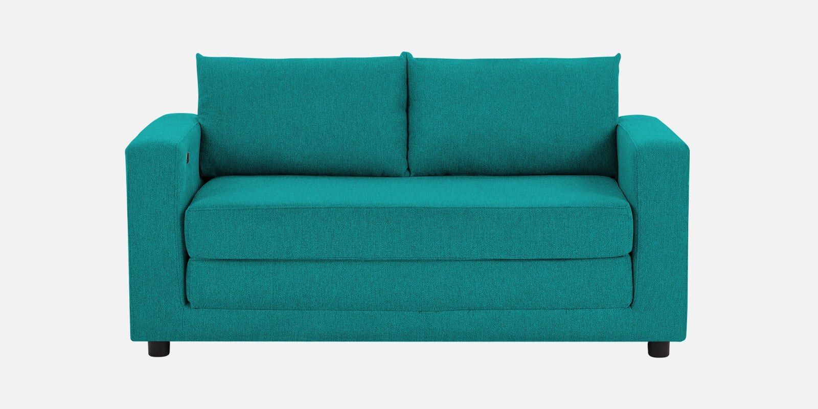 Roman Fabric 3 Seater Convertable Sofa Cum Bed in Sea Green Colour With Portable