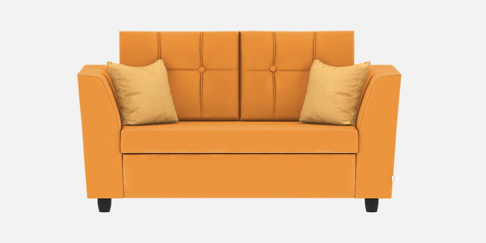 Nestin Velvet 2 Seater Sofa in Tangerine Orange Colour