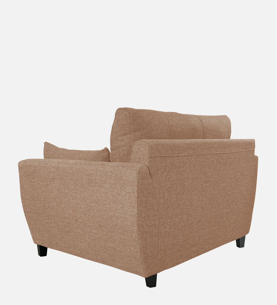 Mario Fabric 1 Seater Sofa In Cosmic Beige Colour - Febonic Living