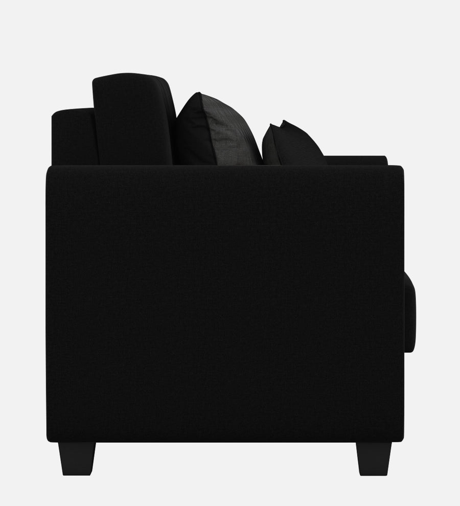 Cosmic Fabric 1 Seater Sofa In Zed Black Colour - Febonic Living