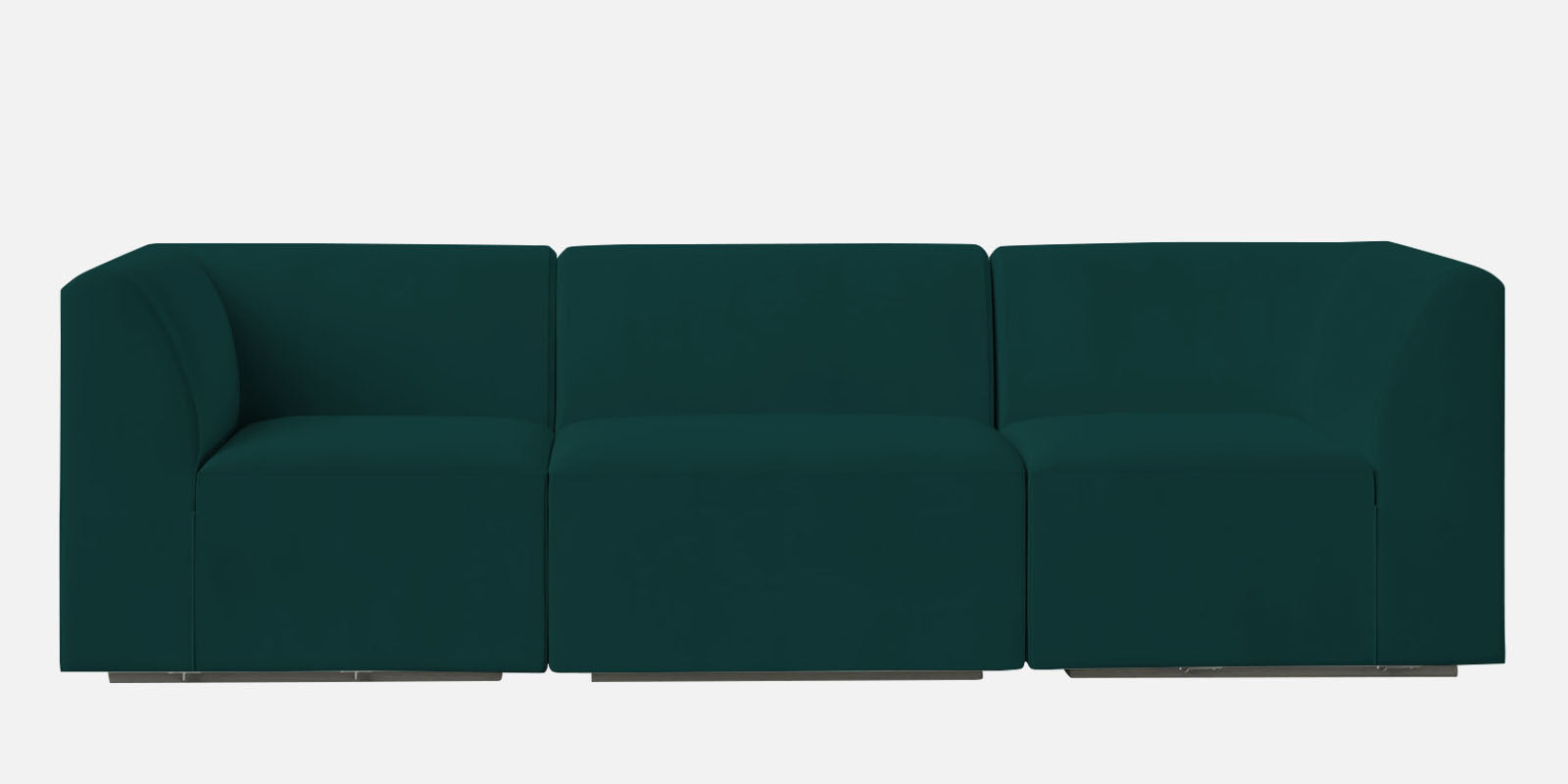 Bufa Velvet 3 Seater Sofa in Pine green Colour