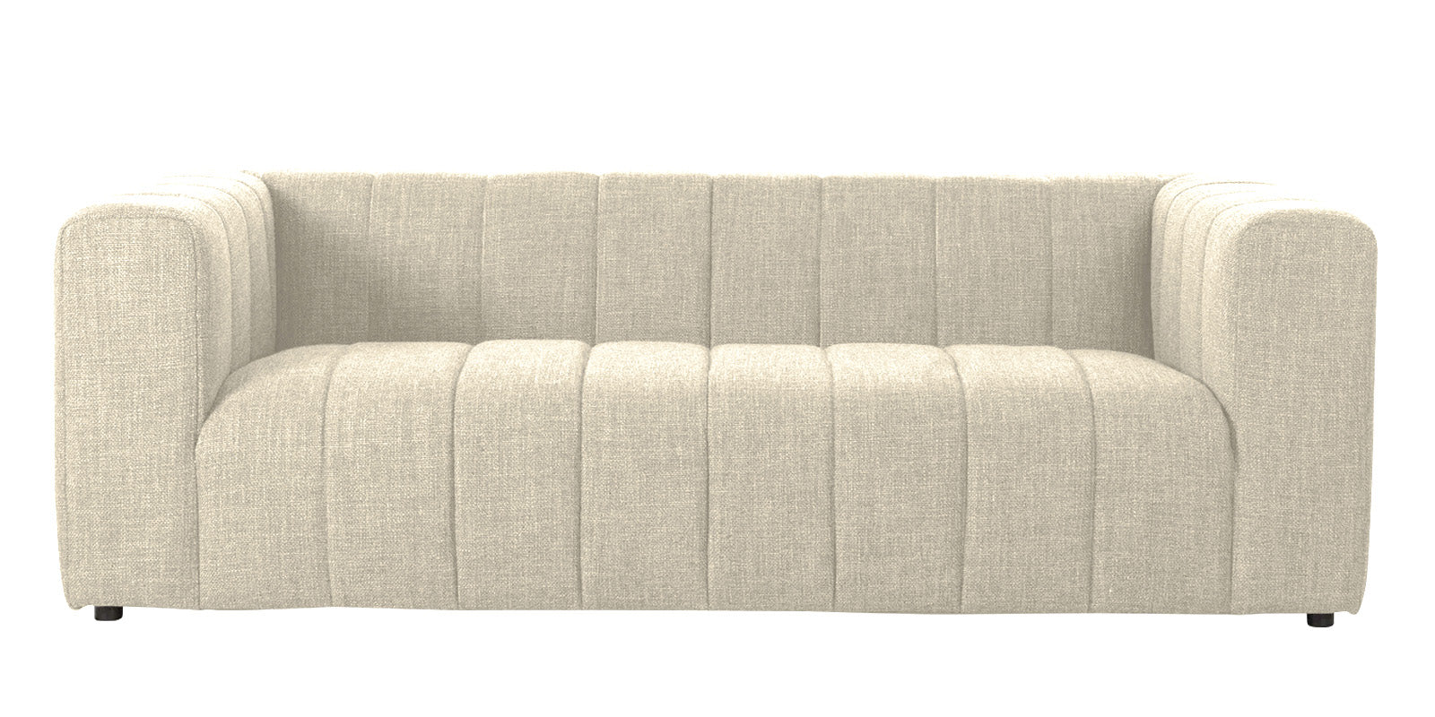 Lara Fabric 3 Seater Sofa in Ivory cream Colour