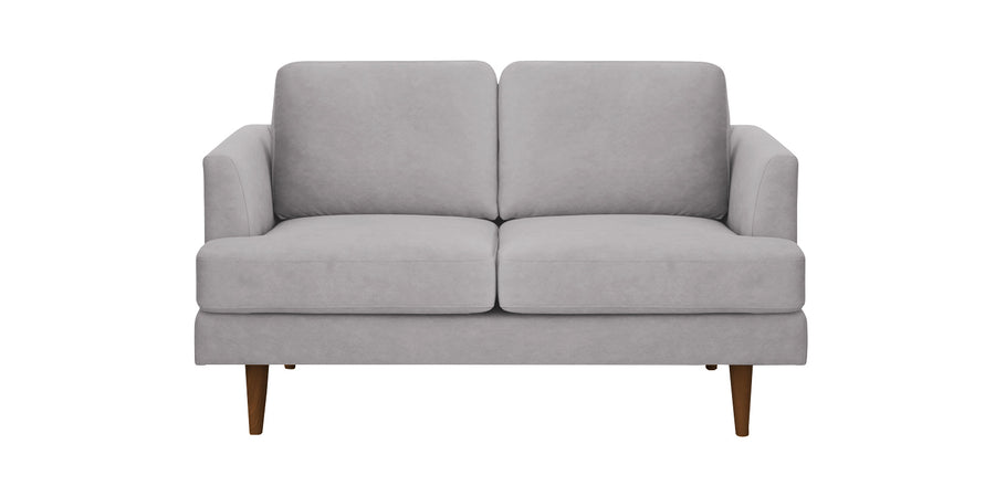 Motra Velvet 2 Seater Sofa In Concrete Grey Colour - Febonic Living