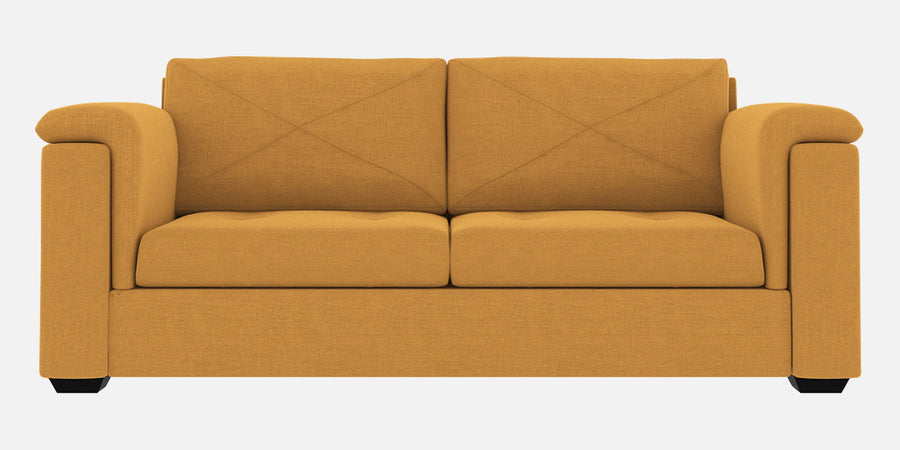 Andres Fabric 3 Seater Sofa In Blush Yellow Colour - Febonic Living