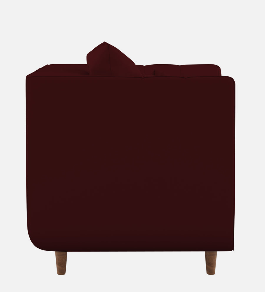 Sumo Velvet 1 Seater Sofa In Blood Maroon Colour - Febonic Living