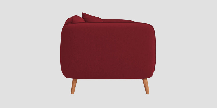 Zia Fabric 2 Seater Sofa In Chilli Red Colour - Febonic Living