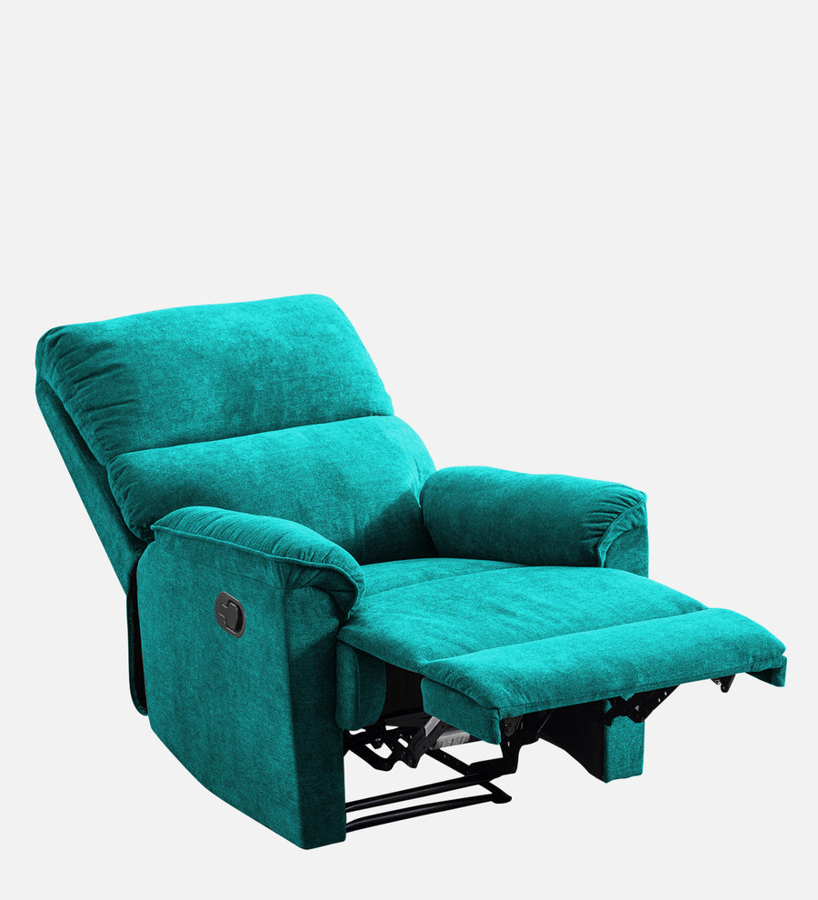 Abby Fabric 1 Seater Motorized Recliner In Sea Green Colour - Febonic Living