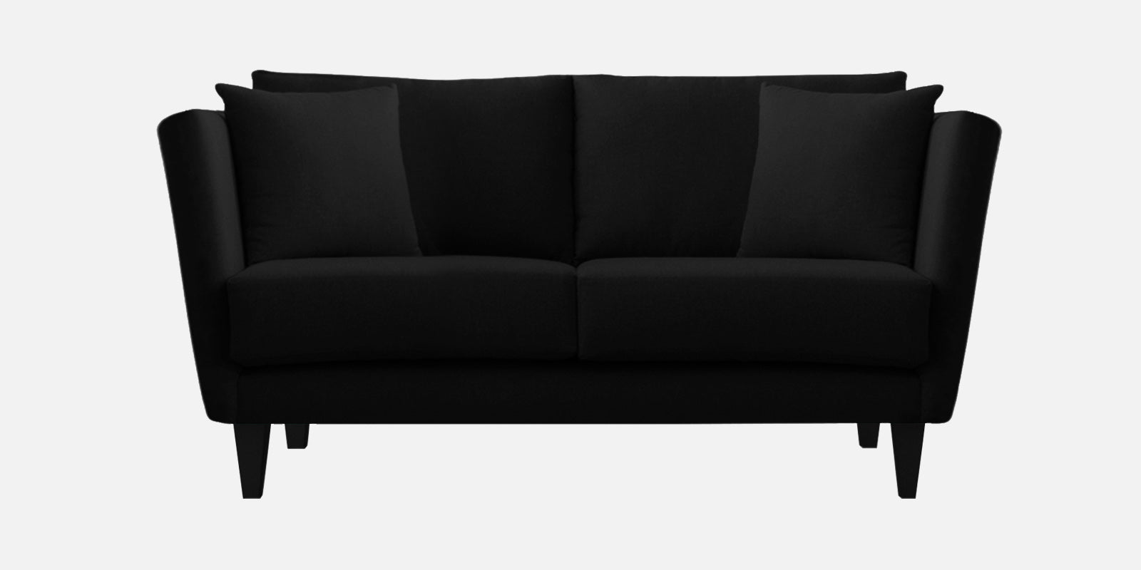 Norway Velvet 2 Seater Sofa In Adam Black Colour