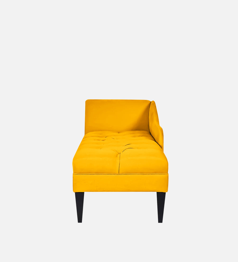 Adria Fabric Rhs Chaise Lounger In Bold Yellow Colour - Febonic Living