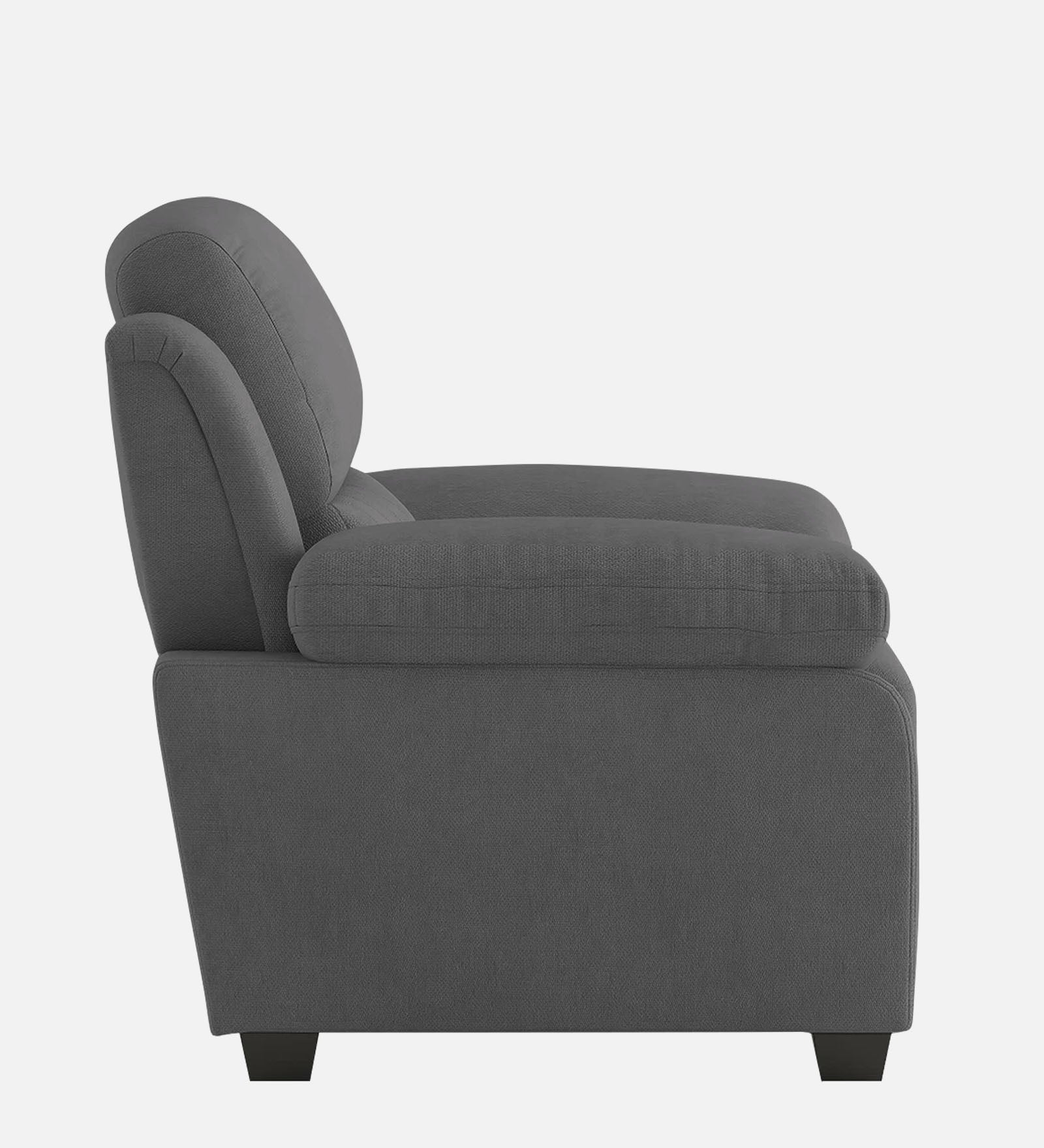 Miranda Velvet 1 Seater Sofa in Davy grey Colour