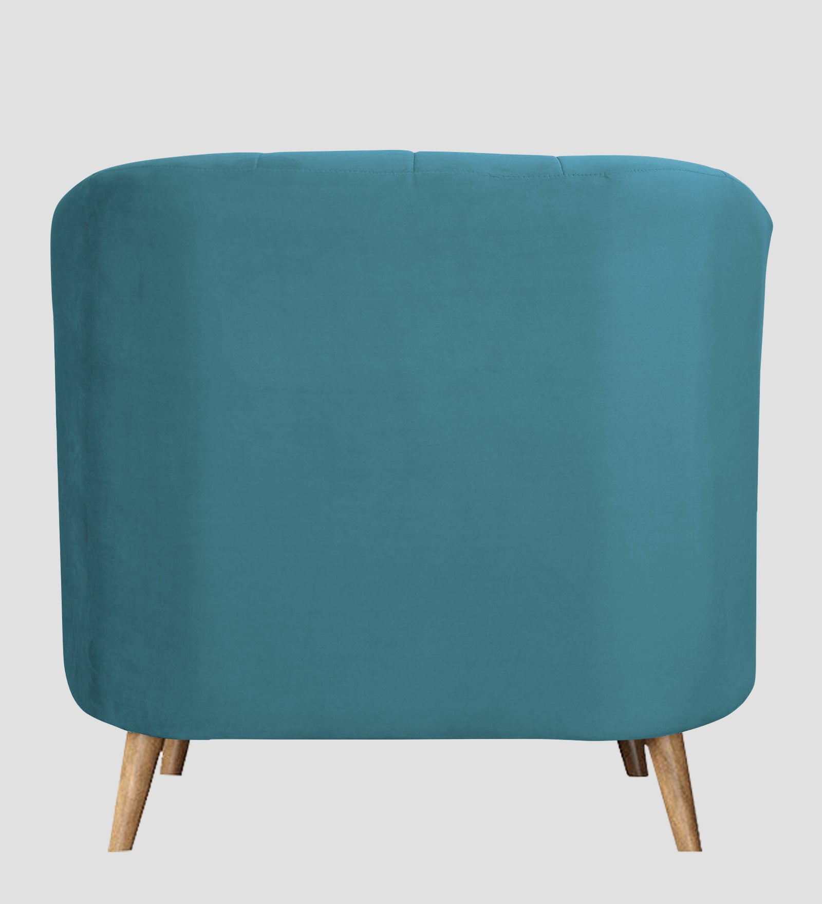 Nancy Velvet 1 Seater Sofa in Aqua Blue Colour