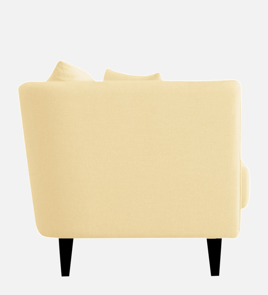 Norway Velvet 1 Seater Sofa In Sandy Beige Colour - Febonic Living