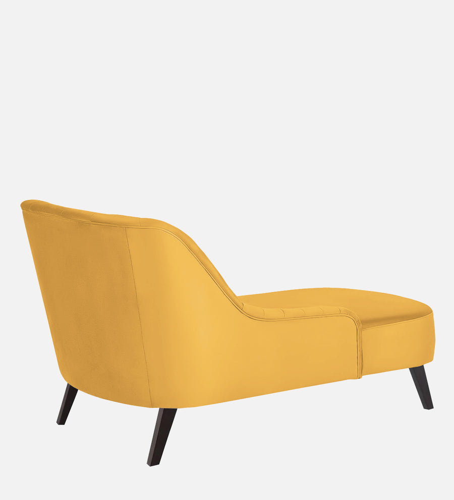 Flora Velvet Rhs Chaise Lounger In Turmeric Yellow Colour - Febonic Living