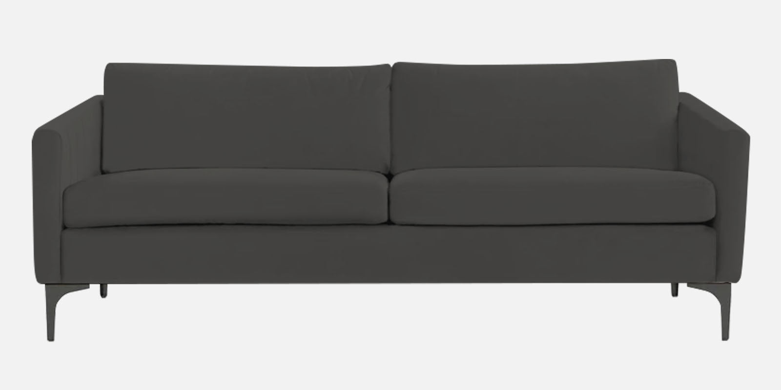 Haru Velvet 3 Seater Sofa in Hory Grey Colour