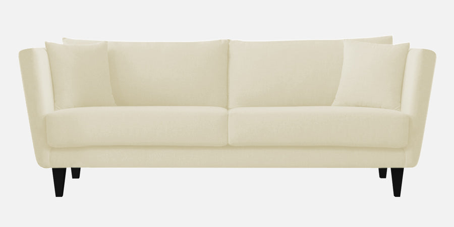 Norway Velvet 3 Seater Sofa In Warm White Colour - Febonic Living