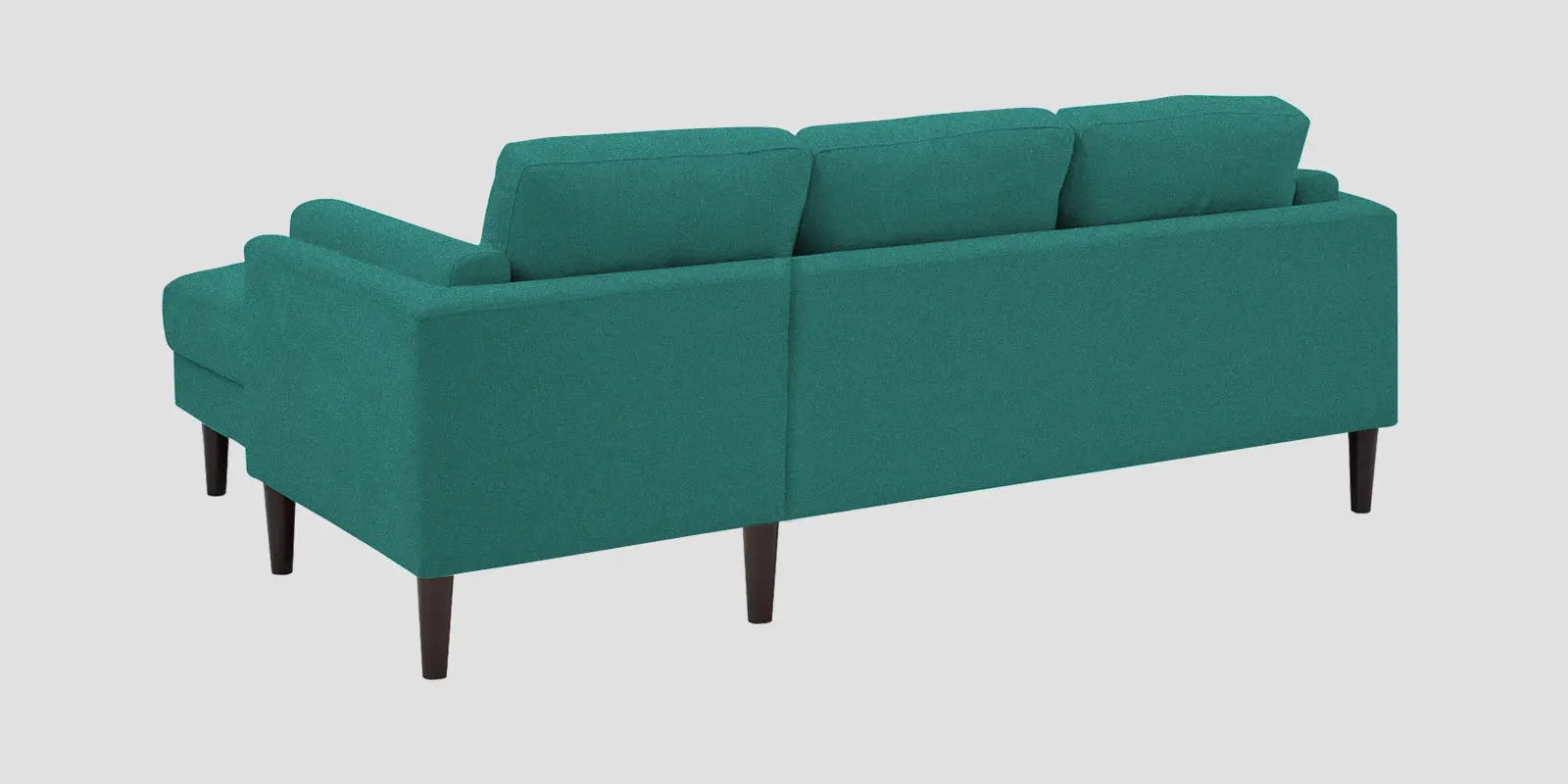 Creata Fabric LHS Sectional Sofa (2+Lounger) In Sea Green Colour Febonic Living