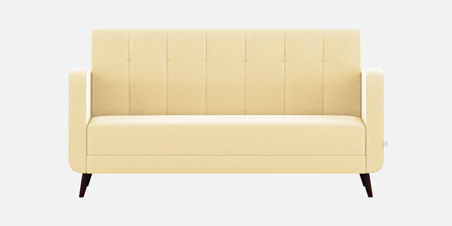 Wiki Velvet 3 Seater Sofa In Sandy Beige Colour - Febonic Living