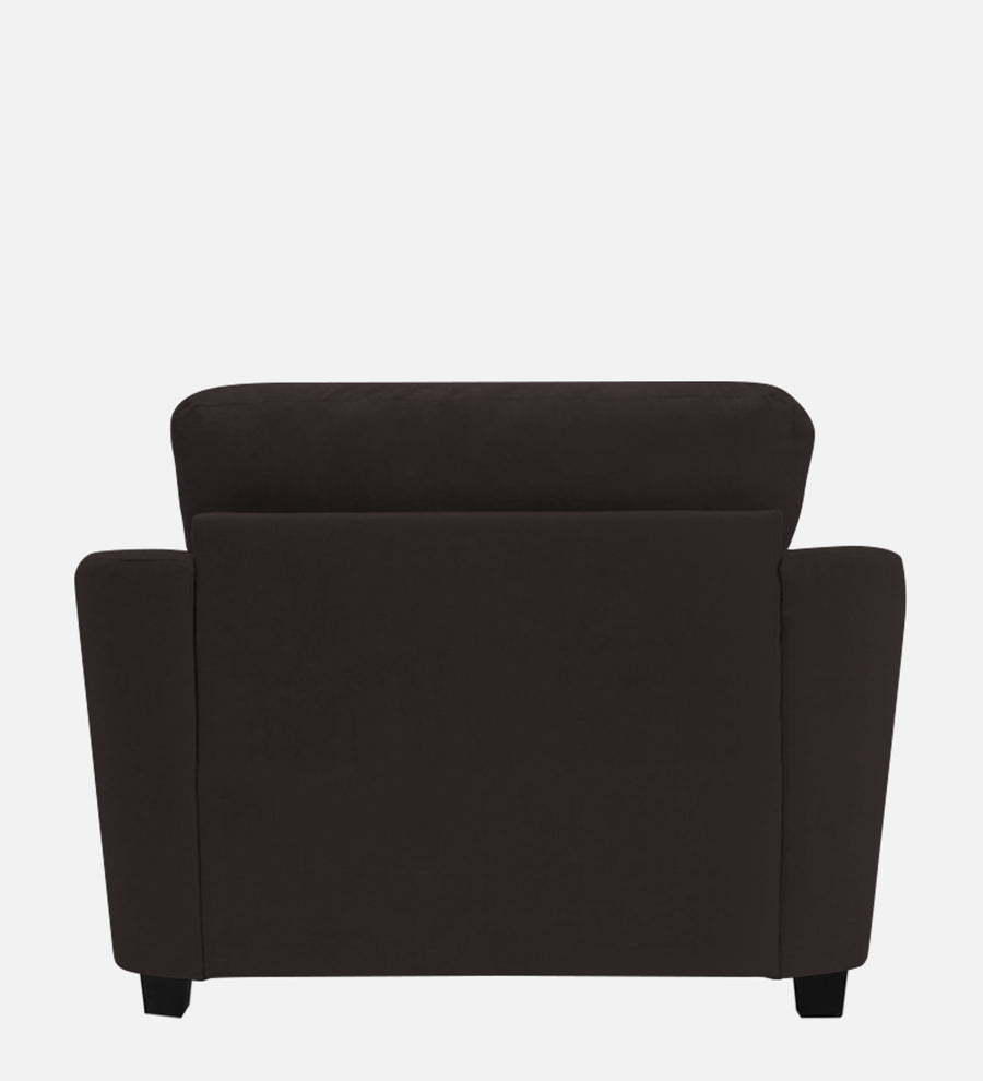 Mulan Fabric 1 Seater Sofa In Pebble Brown Colour - Febonic Living