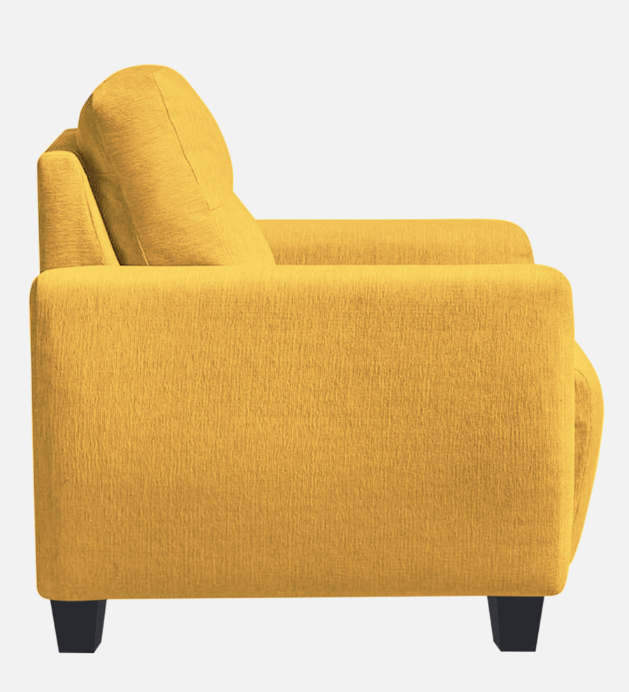 Bakadi Fabric 1 Seater Sofa In Bold Yellow Colour - Febonic Living